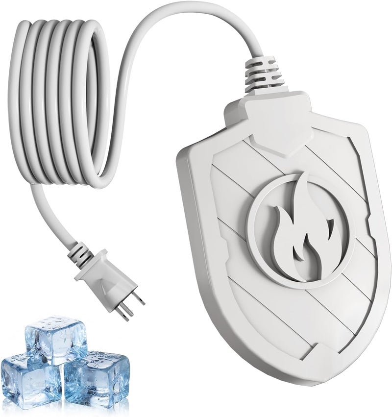 We-buys Bird Bath Heater for Outdoors in Winter, 100W Birdbath Water Heater Submersible for Winter Full-Covered Aluminum, Heated Bird Bath Deicer Thermostatic Control for Yard Patio Small Pond(White) - Image 1